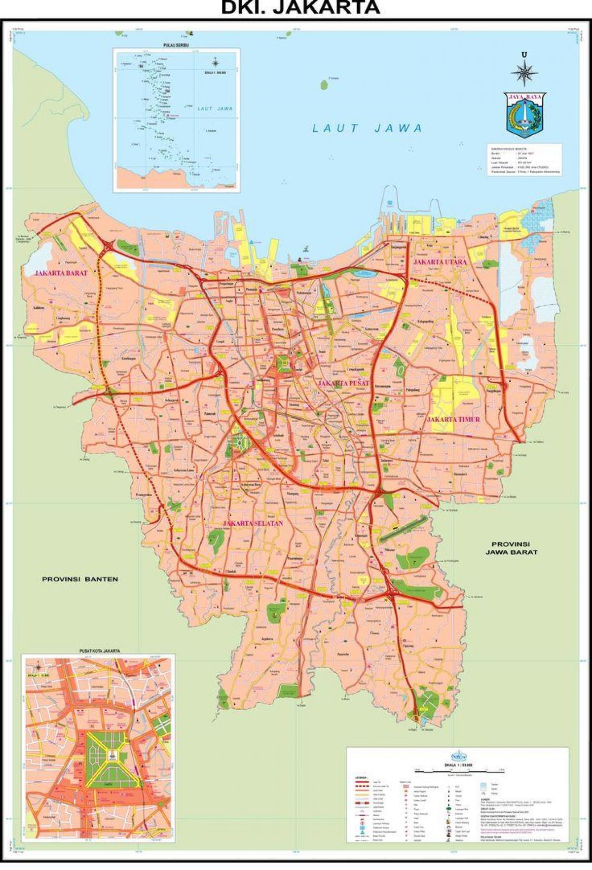 ジャカルタの旧市街地図 地図のジャカルタの旧市街 Java インドネシア