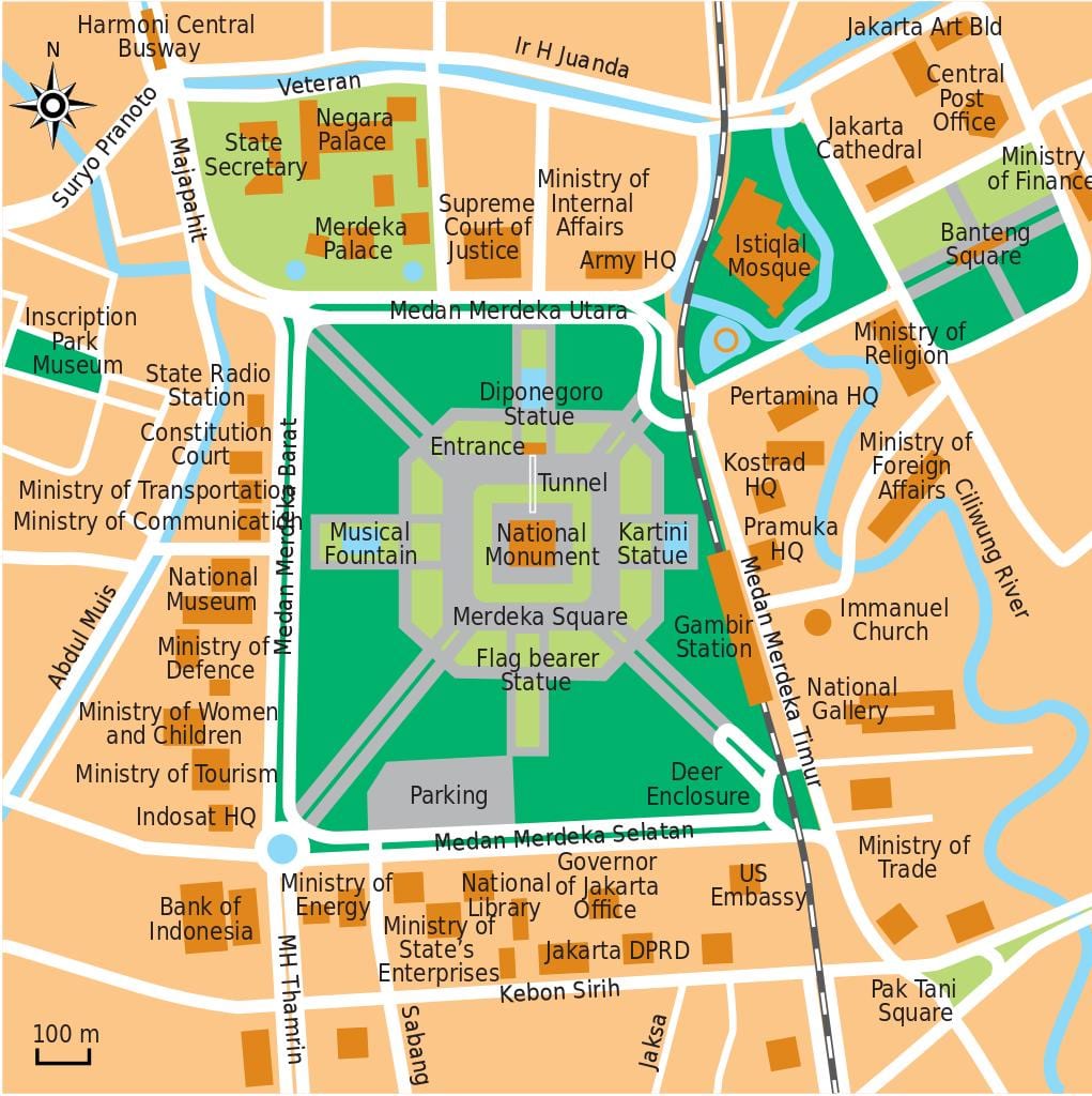 地図のジャカルタ事務所