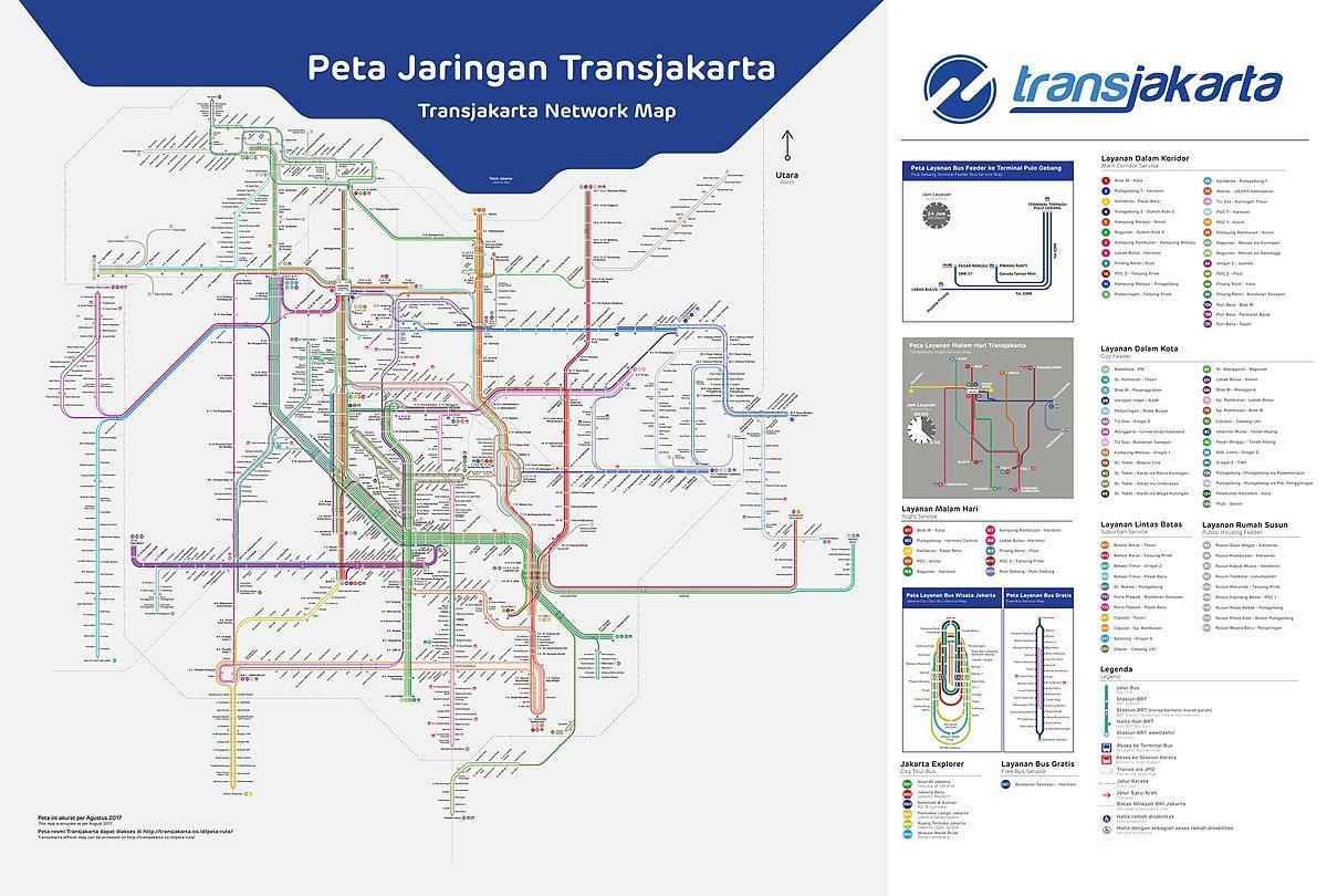 transJakarta路線図
