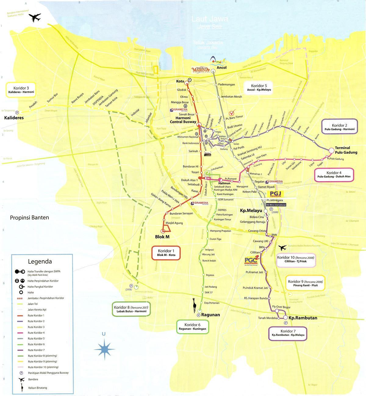 地図地図のチョールジャカルタ