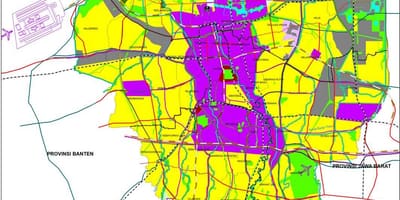 地図のジャカルタcbd
