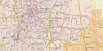 地図ジャカルタの街路