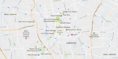 地図のジャカルタモール