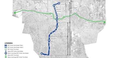 ジャカルタmrt路線図