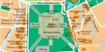 地図のジャカルタ事務所