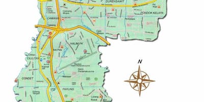 地図ジャカルタtimur lengkap