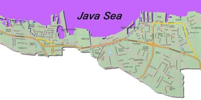 ジャカルタutara地図
