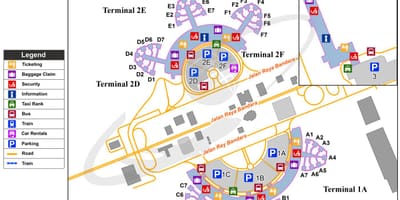 Cgk空港地図