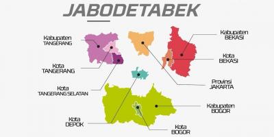 地図jabodetabek