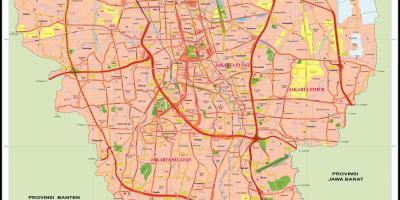 ジャカルタ市内地図
