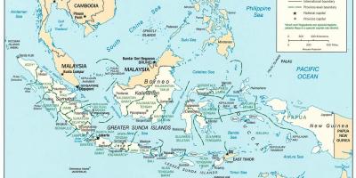 ジャカルタインドネシアの世界地図